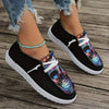 Women's Slip-On Printed Canvas Shoes 07823649C