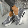 Women's Lace Sequin Slip-On Casual Sneakers 36451789C