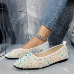 Women's Fashionable Sequined Slip-On Flats 07143243S