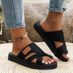 Women's Breathable Mesh Peep Toe Thong Slide Sandals 61678169C