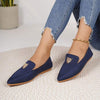 Women's Suede Pointed Toe Casual Shoes 56141187C