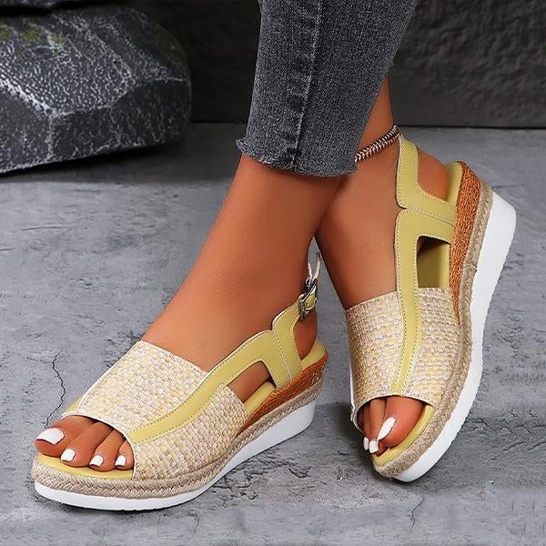 Women's Casual Color Wedge Beach Sandals 46872531S