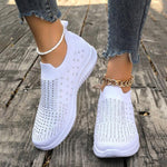 Women's Rhinestone Casual Mesh Slip-On Sneakers 01686231S