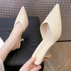 Women's Fashion Pointed Toe Stiletto Half Slippers 75313284C