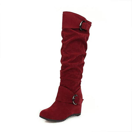 Women'S Wedge High Knee Boots 11429618C