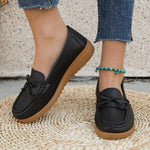 Women's Round Toe Flat Low Heel Casual Shoes 24483517C