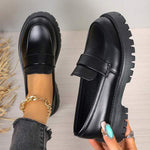Women's Platform Loafers with Thick Sole 62628842C