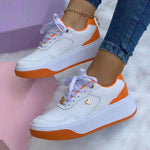 Women's Casual Colorblock Platform Sneakers 97723804C