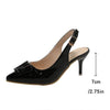 Women's Pointed High Heels with Fine Heels, Closed Toe, and Hollow Design - Elegant and Striking 17646718C