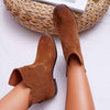 Women's Casual Flat Suede Slip-On Short Boots 54587895S