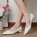 Women's Elegant Commuting Pointed Toe Low Heels 86019748S