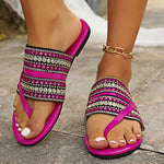 Women's Flat One-Strap Casual Slide Sandals 44928394C