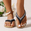 Women's Rhinestone Thong Flat Sandals 11937373C