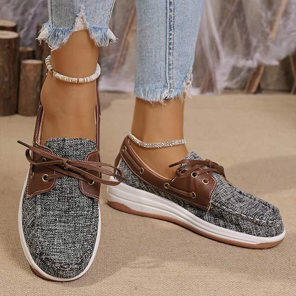 Women's Lace-Up Canvas Shoes 30890821C