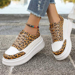 Women's Thick Sole Leopard Print Sports Shoes 24415953C