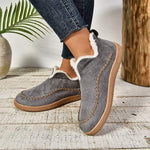 Women's Flat Thickened Fleece-Lined Warm Shoes 89302932C