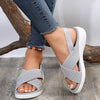 Women's Platform Sports Sandals with Velcro Fish Mouth Design 63317746C