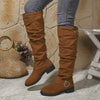 Women's Knee-High Slouch Boots with Ruching Detail 38293071C