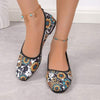 Women's Flat Floral Print Shoes 35850344C