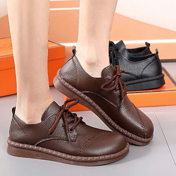 Women's Lace-Up Soft Sole Vintage Casual Shoes 34248858C