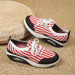 Women's Fashion Lace-Up Flying Knit Sneakers 58117017S