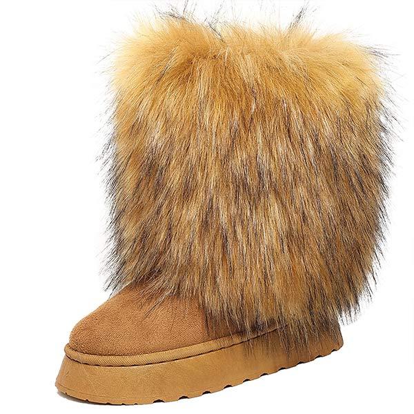 Women's Stylish Warm Fluffy Snow Boots 87035175C