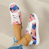 Women's Color Block Low Top Lace Up Canvas Shoes 38423889C