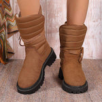 Women's Lace-Up Short Snow Boots 21410798C