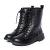 Women's Black Combat Boots 60685606C