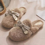 Women's Closed Toe Soft Sole Fuzzy Slippers 95421315C