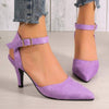 Women's Pointed Toe Stiletto High Heel Sandals 17482268C