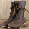 Women's Retro Flat Lace Up Boots 00480723C