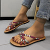 Women's Casual Ethnic Pattern Flat Beach Sandals 71364345S
