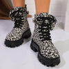 Women's Platform Leopard Print Ankle Boots 75818278C