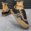 Women's Retro Leopard Lace-Up Sneakers 71957106S