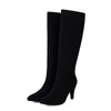 Women's Suede High-Heel Riding Boots 10277246C