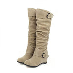 Women'S Wedge High Knee Boots 11429618C