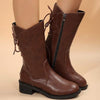 Women's Low-Heel Fur-Lined Mid-Calf Boots 55659936C