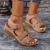 Women's Flower Anti-Slip Velcro Wedge Sandals 44044117S