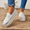 Women's Rhinestone Platform Platform Loafers 52716236C