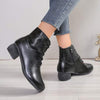 Women's Versatile Chunky Heel Ankle Boots 30510326C