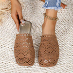 Women’s Casual Hollow Breathable Half Slippers 88160913S