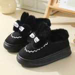 Women's Plush Rabbit Cotton Boots with Fleece Lining 75662175C