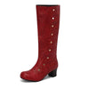 Women's Studded Block-Heel Knee-High Boots 11469340C