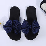 Women's Fashion Casual Bow Wedge Beach Slippers 25745246C