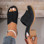 Women's Casual Block Heel Slippers 53975062S