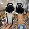 Women's Casual Plush Ball Flat Shoes 07800180S