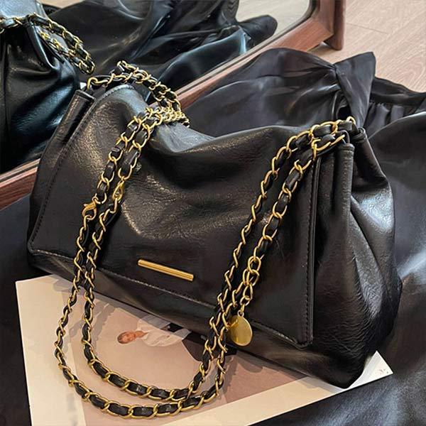 Vintage Chain Large-Capacity Tote Bag 87201233C