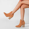 Women's Fashionable Suede Pointed Toe Ankle Boots 32095439S