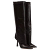 Women's Pointed Toe Stiletto Heel Croc-Embossed Wide-Calf Tall Boots 29578060C